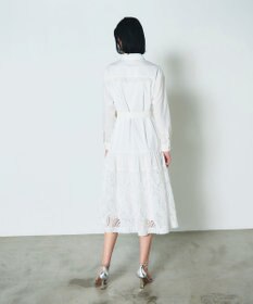 GRACE CONTINENTAL 刺繍ヘムシャツワンピース