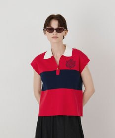 GRACE CONTINENTAL ラガーポロニットトップ