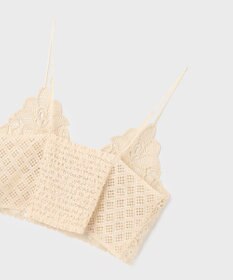 GRACE CONTINENTAL レースキャミ付カフタンブラウス