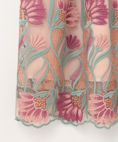 GRACE CONTINENTAL フラワー刺繍チュールスカート