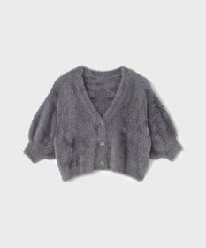 GRACE CONTINENTAL フェザースリーブニットカーディガン