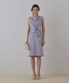 GRACE CONTINENTAL サテンクロスドレープワンピース ラベンダー