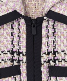 GRACE CONTINENTAL ツイードフーディーコート