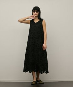 GRACE CONTINENTAL フラワーカットワークワンピース