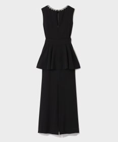 GRACE CONTINENTAL ペプラムリボンドレス