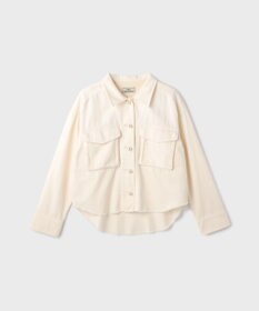 GRACE CONTINENTAL パール釦ピグメントシャツ