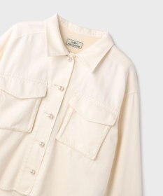 GRACE CONTINENTAL パール釦ピグメントシャツ