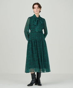 GRACE CONTINENTAL ハートキカプリントワンピース