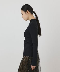 GRACE CONTINENTAL ボタンリブニットカーディガン