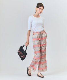 GRACE CONTINENTAL ハーフスリーブリブトップ