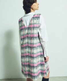 GRACE CONTINENTAL シャギーチェックジャンパースカート