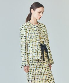 GRACE CONTINENTAL チュールヤーンツイードジャケット