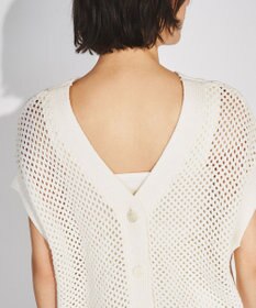 GRACE CONTINENTAL メッシュ2wayニットトップ