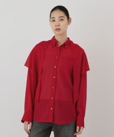 GRACE CONTINENTAL ストール付シャツ