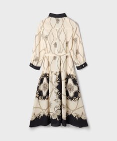 GRACE CONTINENTAL スカーフプリントシャツワンピース