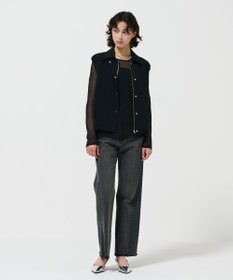 GRACE CONTINENTAL サイド切替フレアデニムパンツ