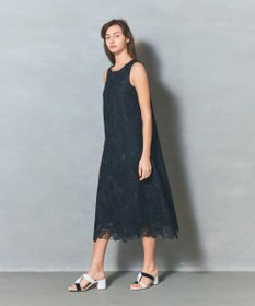 GRACE CONTINENTAL メッシュフラワーレースワンピース