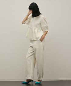 GRACE CONTINENTAL オーガンジージャガードトップ