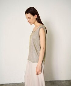GRACE CONTINENTAL ラメカットトップ