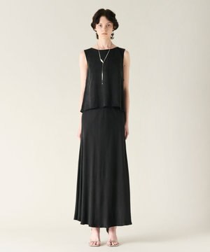  キュプラサテンフレアスカート