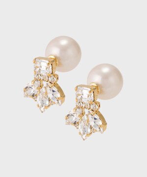  ビジューパールピアス