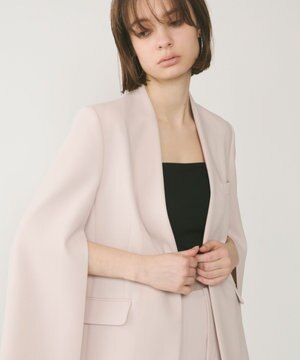  ダブルクロスノーカラージャケット