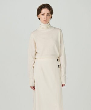  ハイネックニットトップ