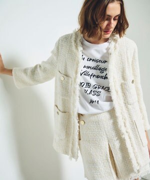  ツイードショートコート