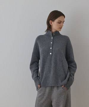  ウールオーバーニットトップ