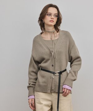  リリヤーンニットカーディガン