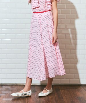 ドットジャガードスカート