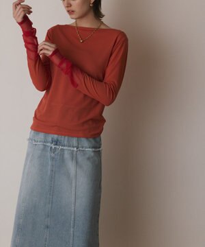  シアーアセテートカットトップ