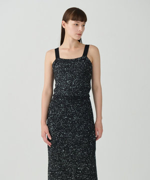  シャイニーニットキャミ