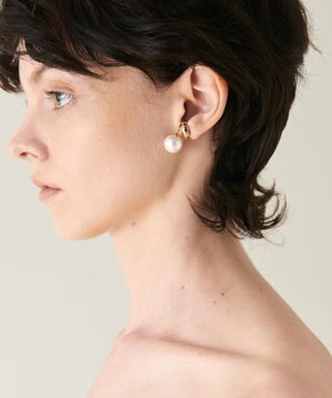  パールダブル イヤークリップ