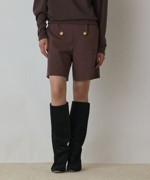  ダブルボタンショートパンツ