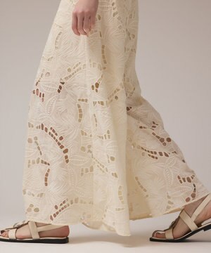  カットワークバギーパンツ