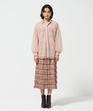  フリルタイトスカート