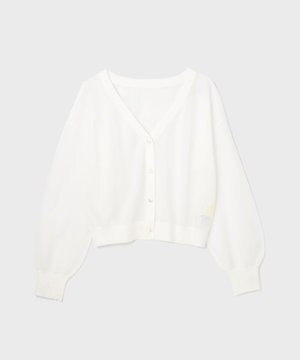  ブライトシアーニットカーディガン