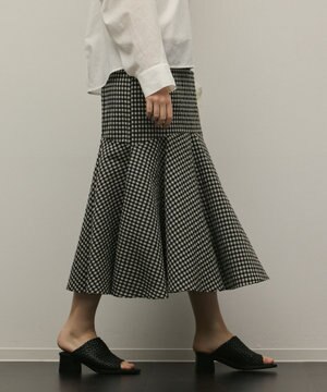  チェックマーメイドスカート