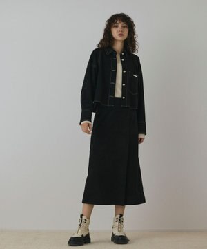  フェイクスウェードブラウス