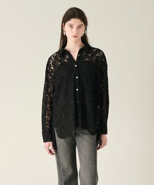  コードレースオーバーシャツ