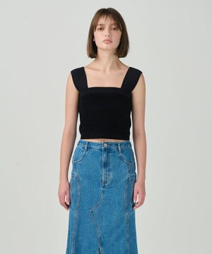  モールニットベアトップ