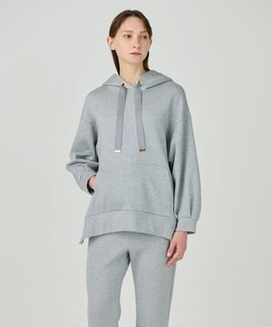  ラメ起毛裏毛フーディ