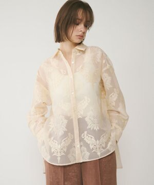  オーナメントオーバーシャツ