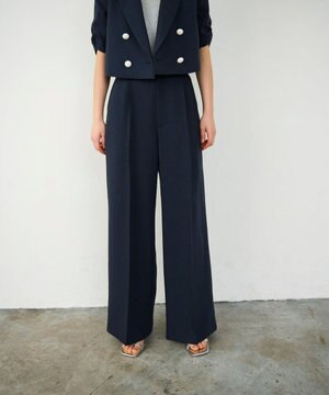  タックワイドパンツ