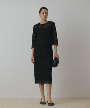  レ－スタイトスカート