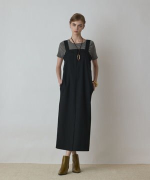  スーツ地ジャンパ－スカート