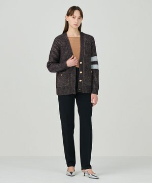  ラメニットカーディガン