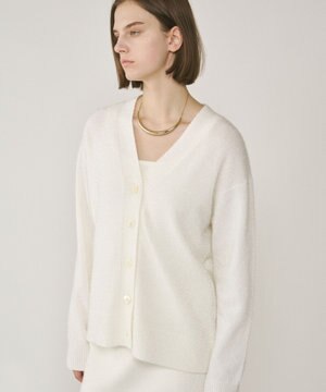  フィルムヤーンニットカーディガン