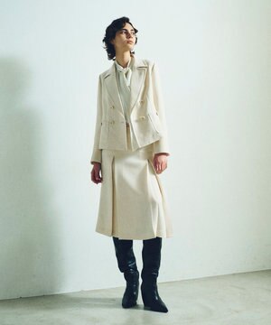 トリアセBOXタックスカート / GRACE CONTINENTAL | GRACE トリアセBOXタックスカート / GRACE CONTINENTAL | GRACE